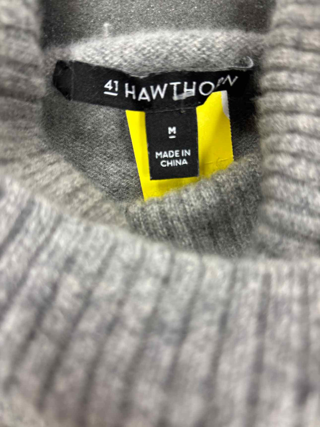 41 Hawthorn Size M Gray Cashmere Preloved Turtleneck  Sweater