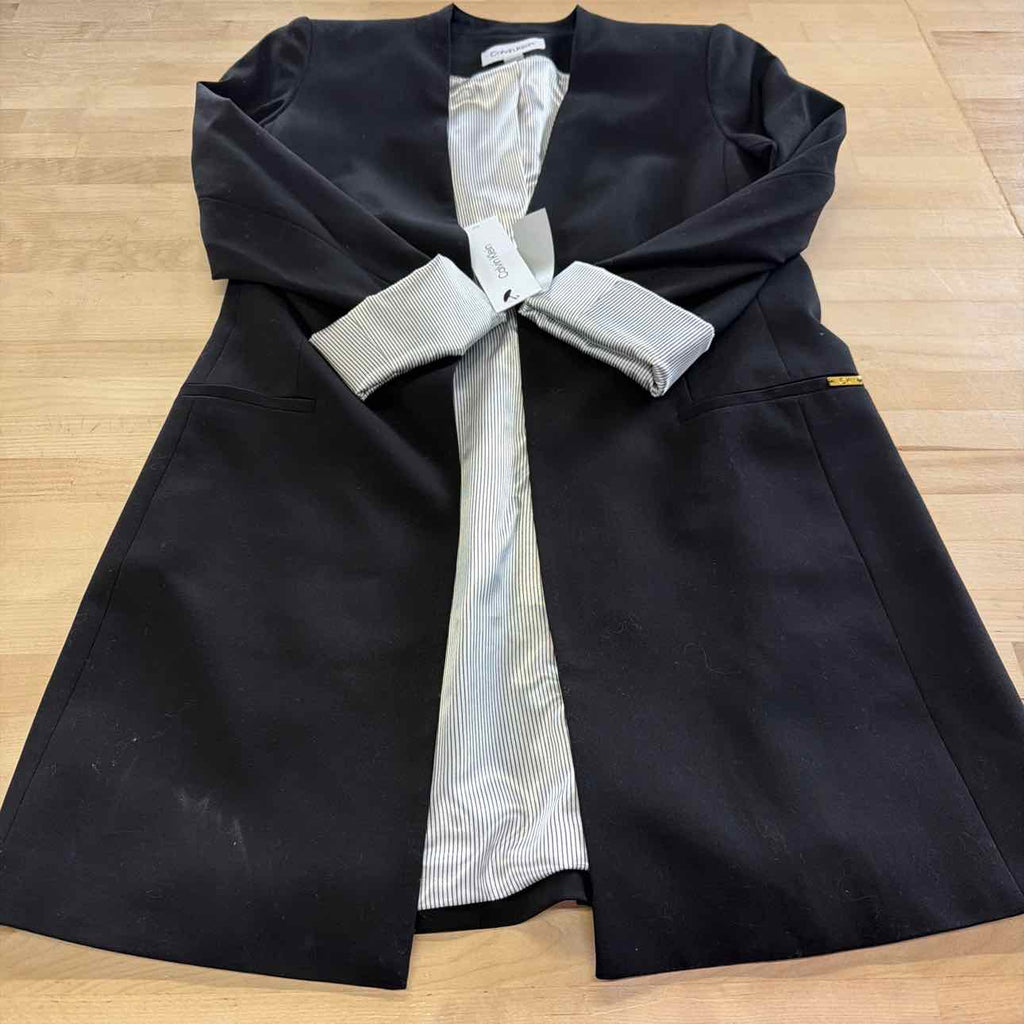 Calvin Klein Women's Roll Sleeve Open Front Blazer