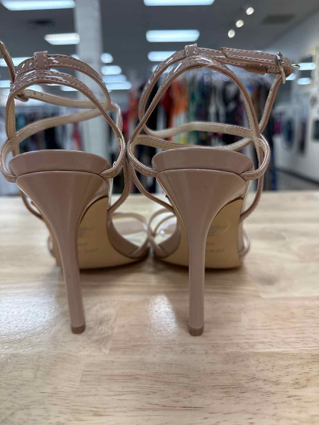 Nine West Size 6.5 Nude Tidle Women's High Heel Sandals NWT