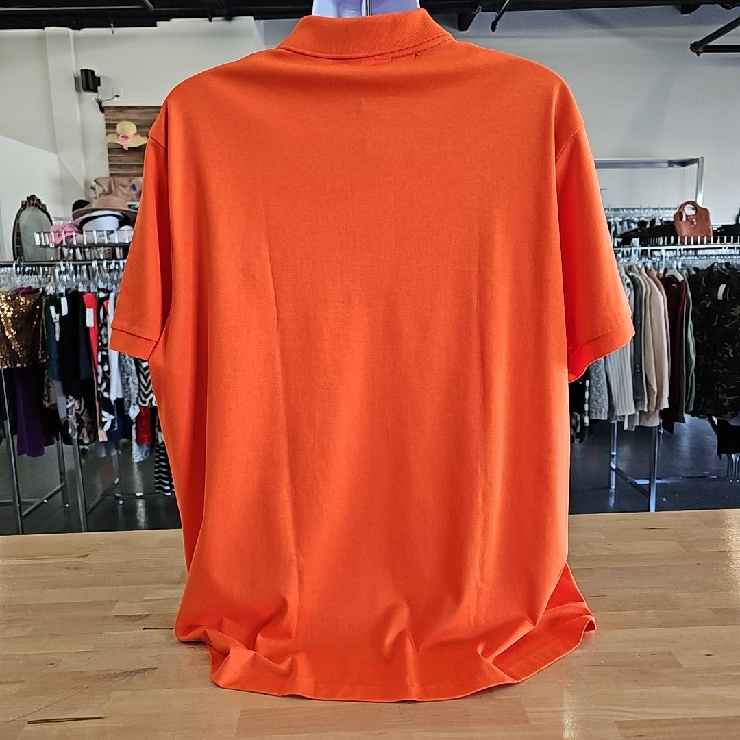 Lacoste Men's Size 4XLT Orange MENS Polo