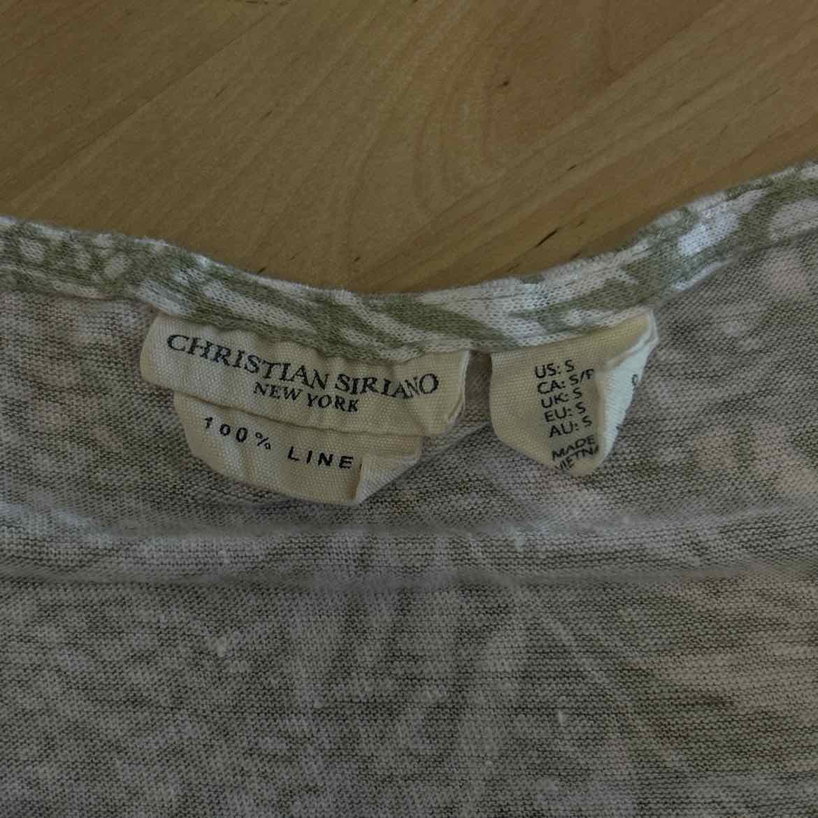 Christian Siriano Size S Green/Pink Blouse