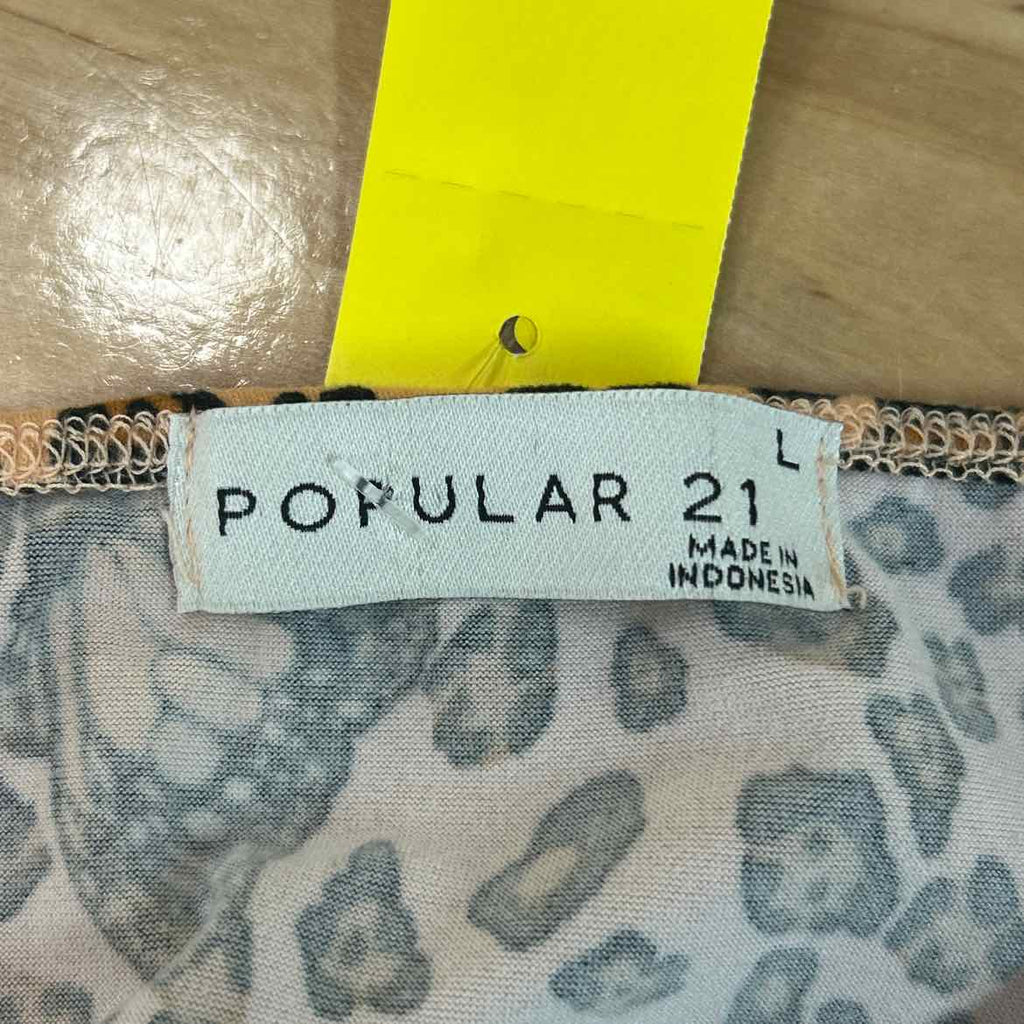 Popular 21 Size L brown orange Preloved Tank