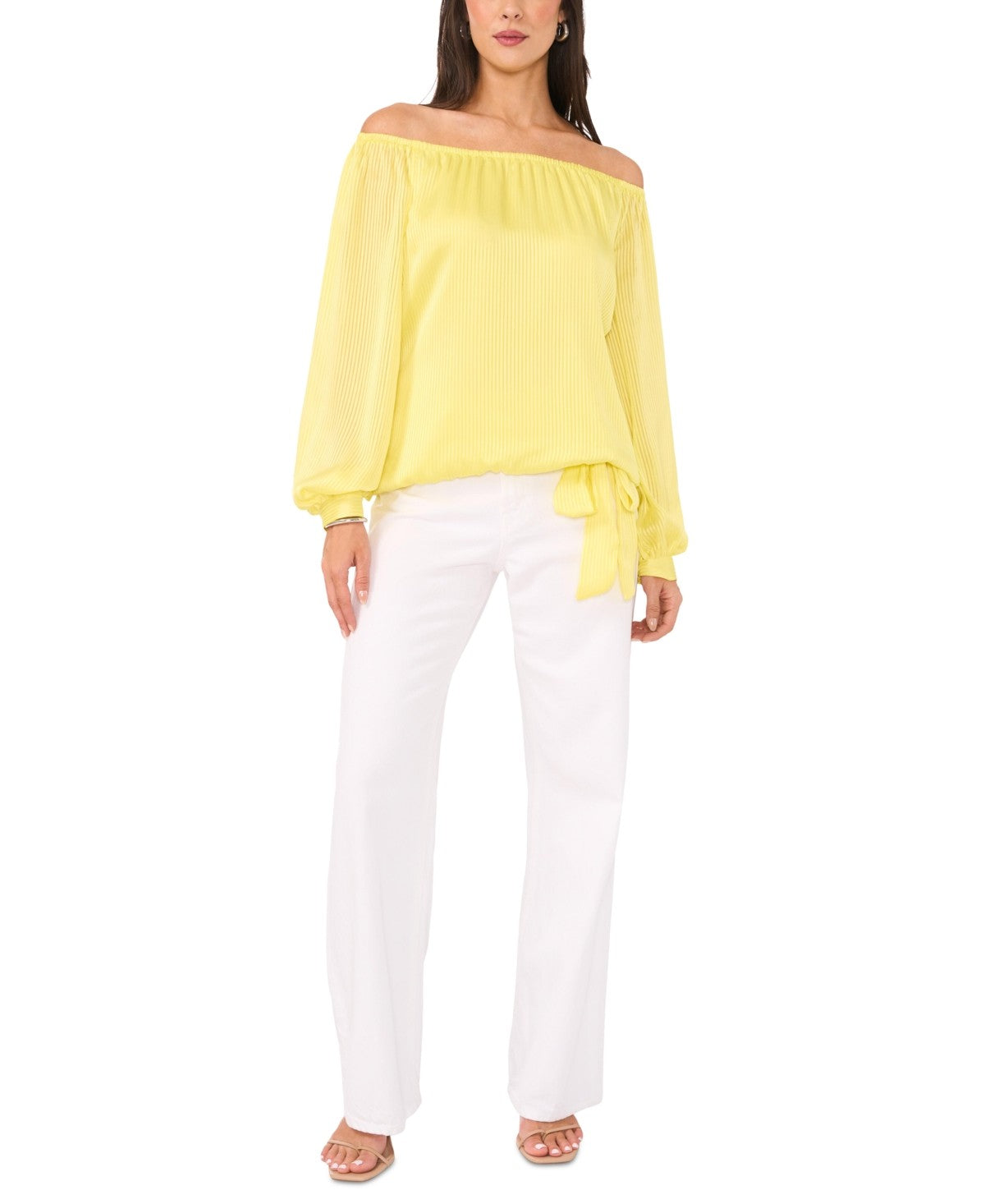 Vince Camuto Size XS Yellow New Blouse SS