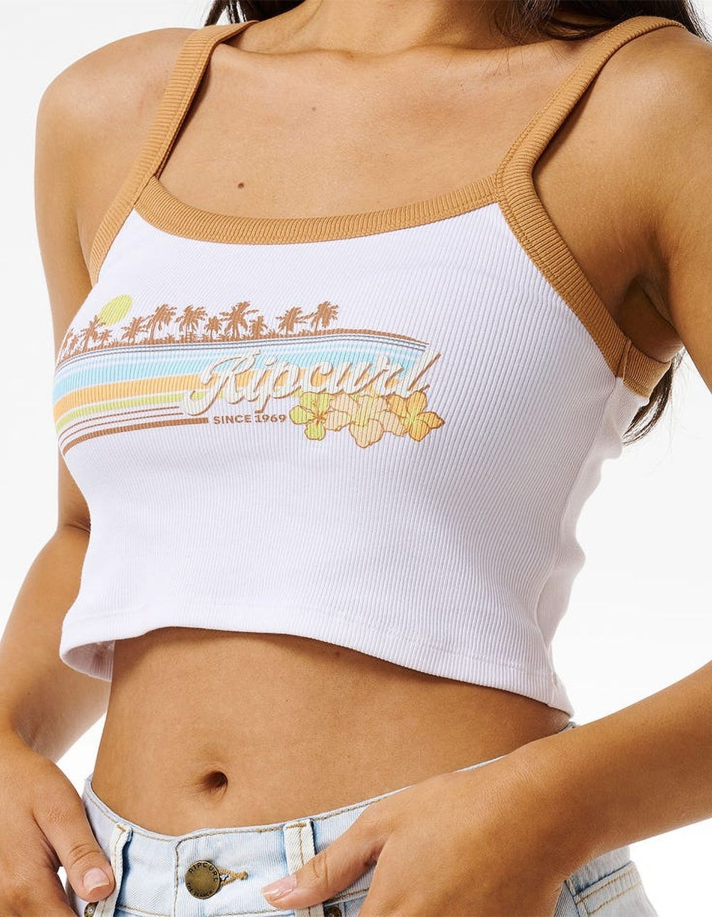 Ripcurl Size L White Tank