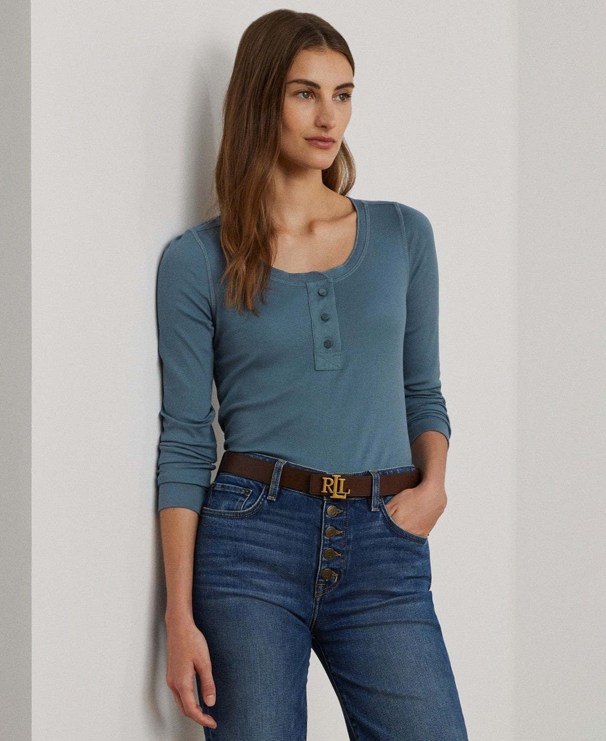 Ralph Lauren Size M Blue Long Sleeve