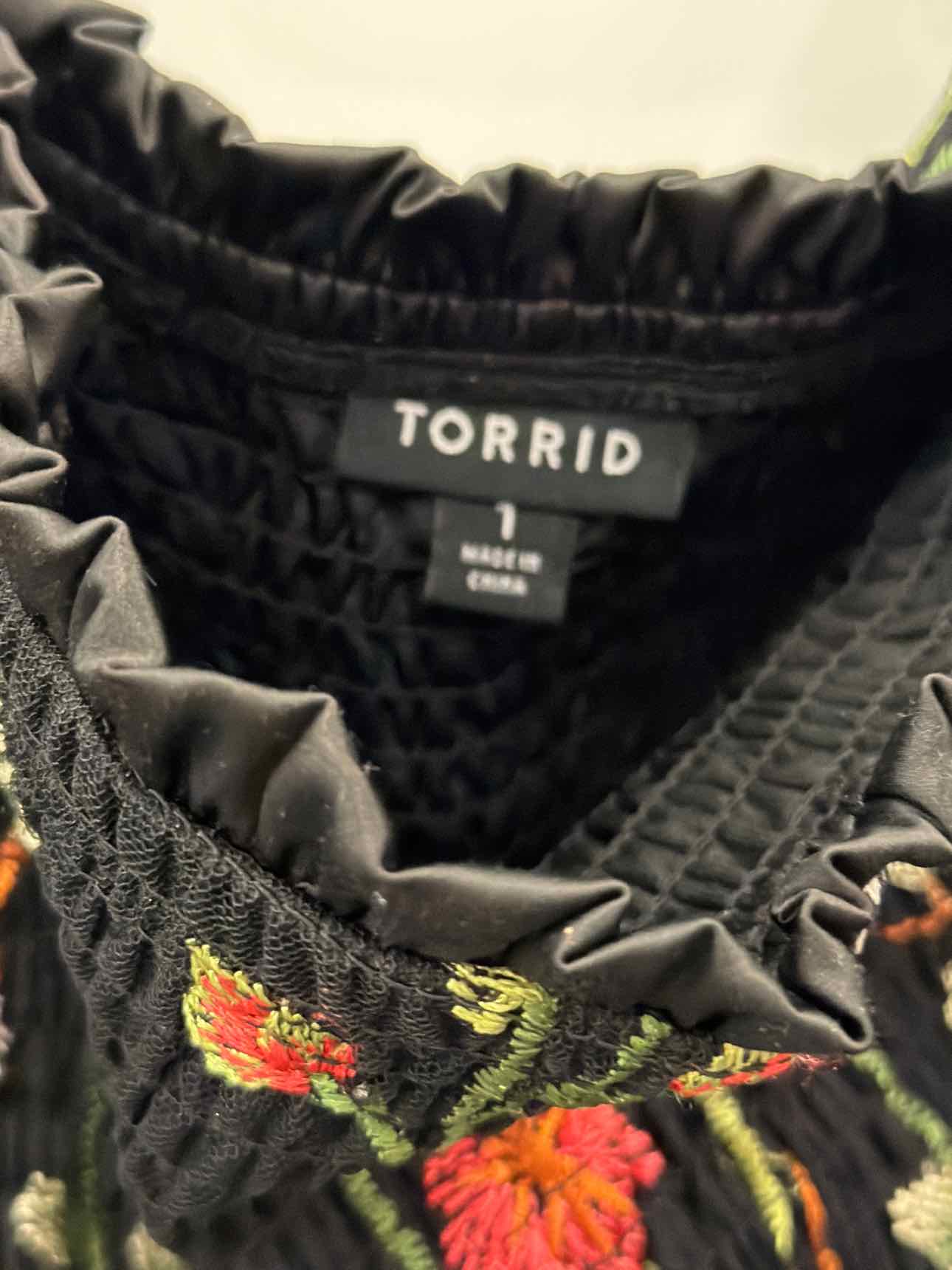 Torrid Size 1X Black Used Dress