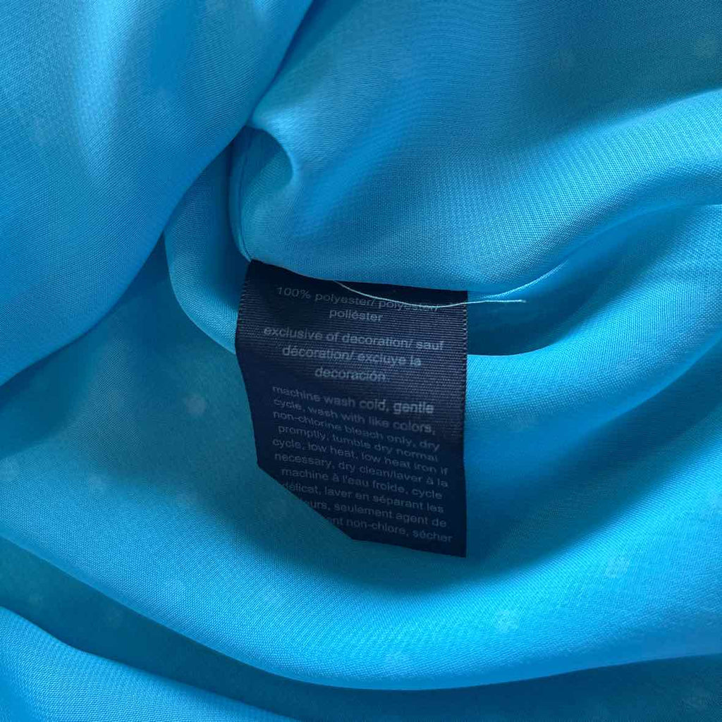 Tommy Hilfiger Size L Blue Preloved Blouse LS