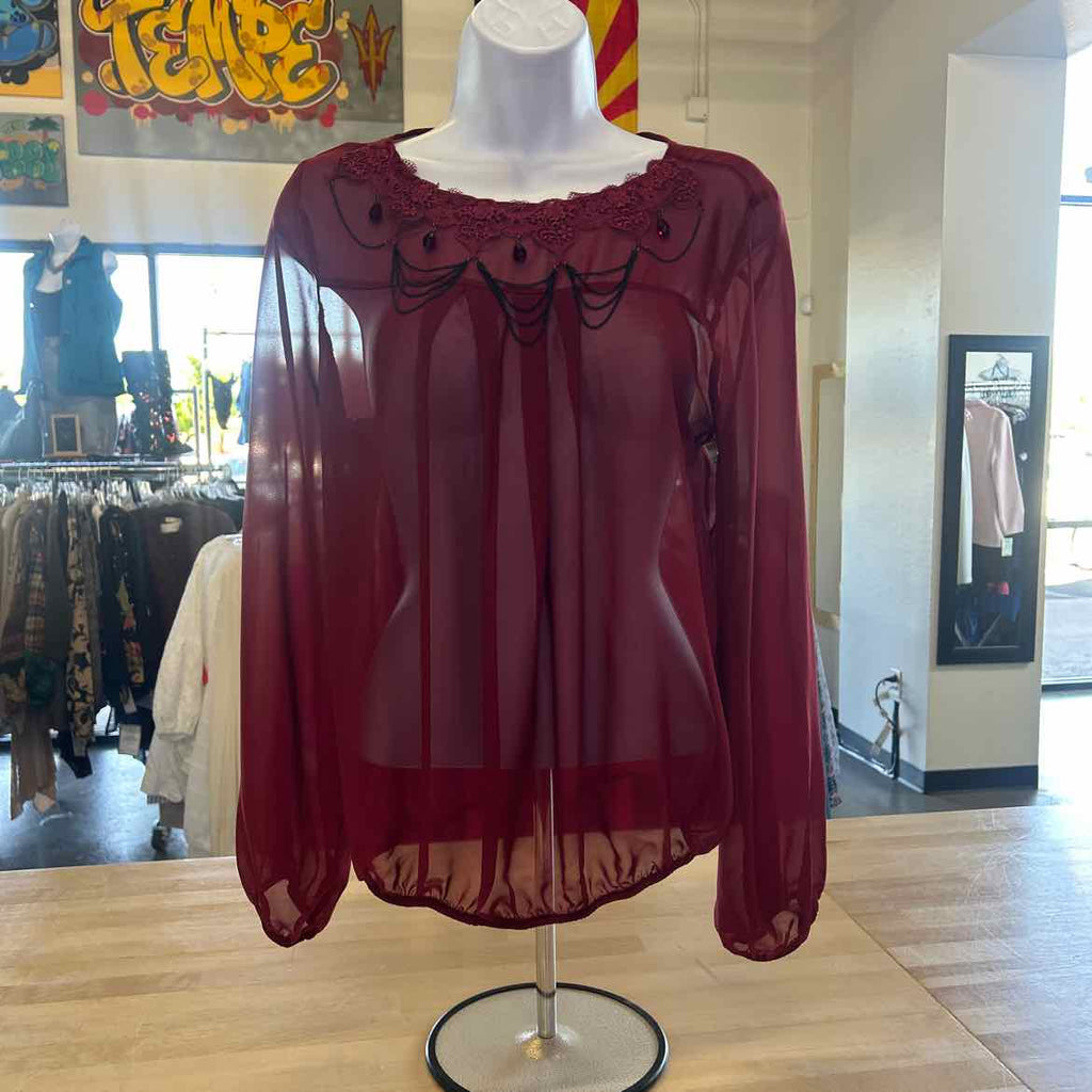 Gidani Size S Red Preloved Blouse