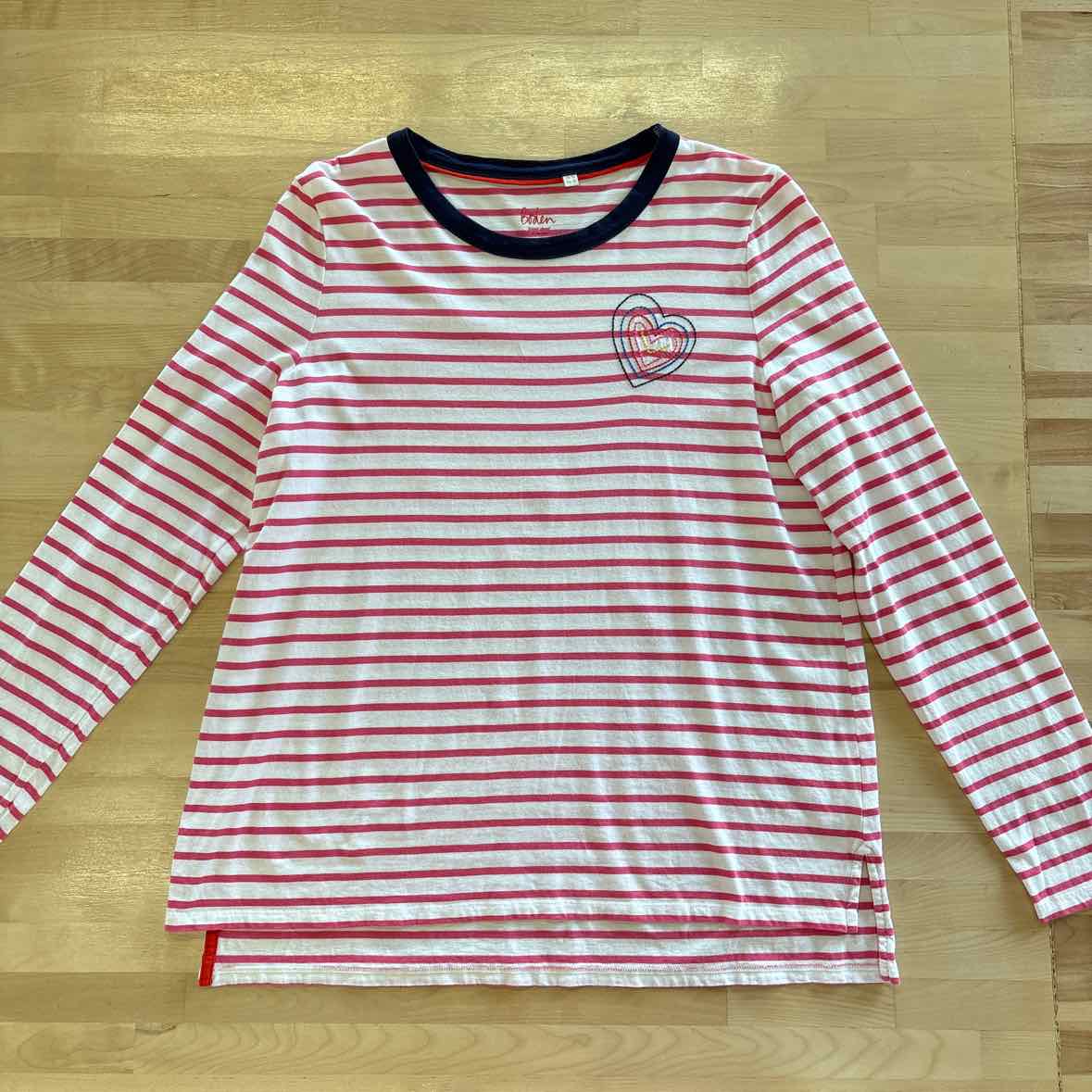 Boden Size 12 Red & white Longsleeve