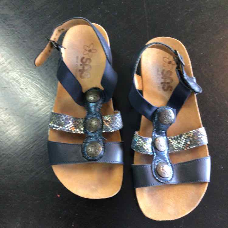 SAS Size 6.5 Navy Sandals