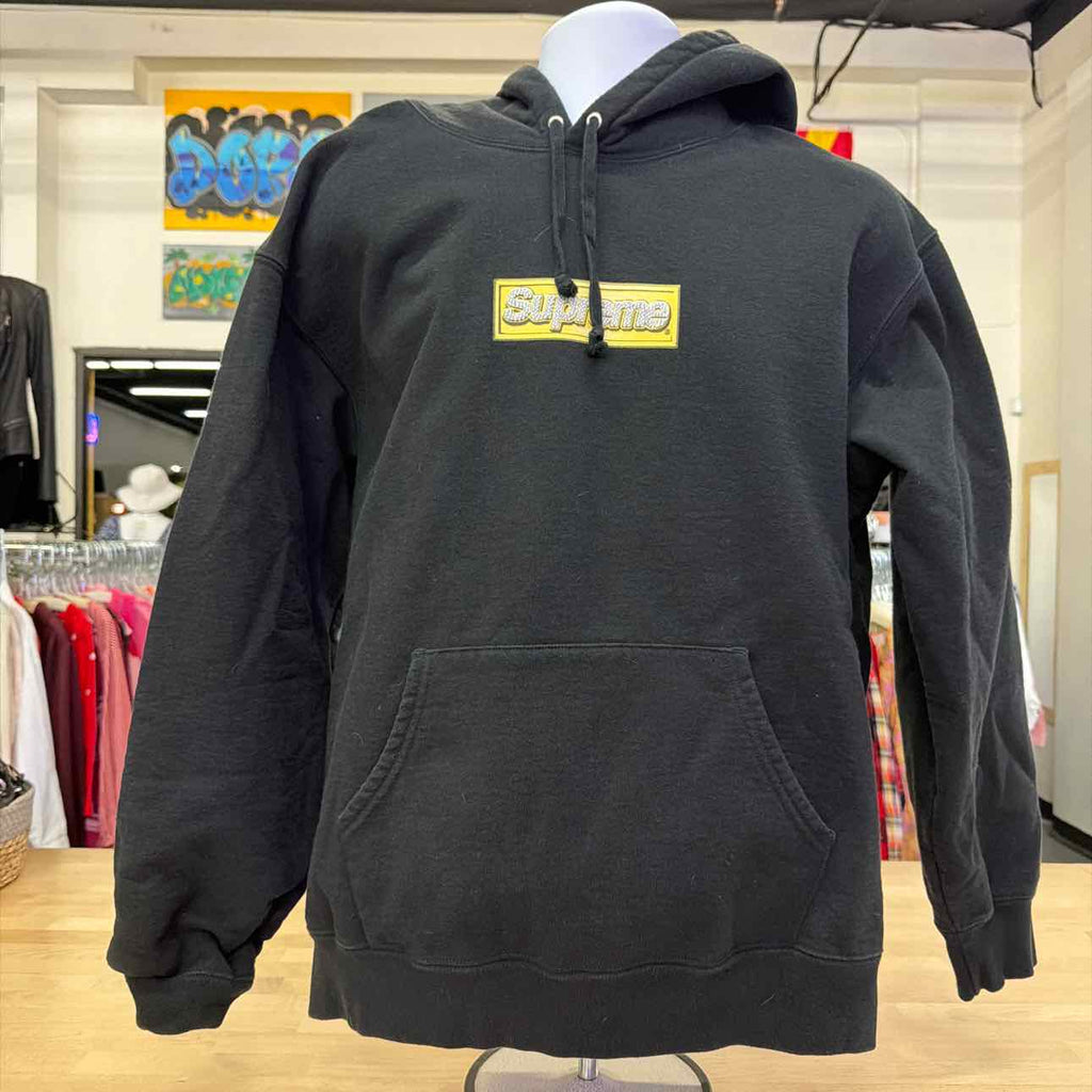 Supreme Size L Black Bling Box Hoodie