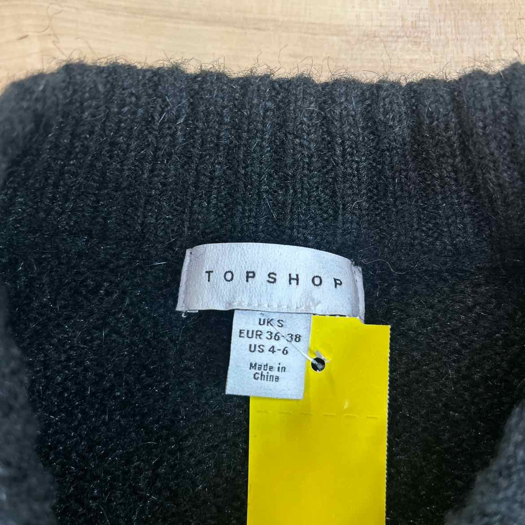 topshop Size S Black Preloved Longsleeve