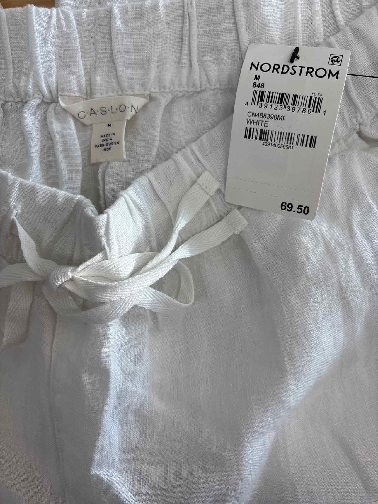 caslon Size M White Linen New Pants