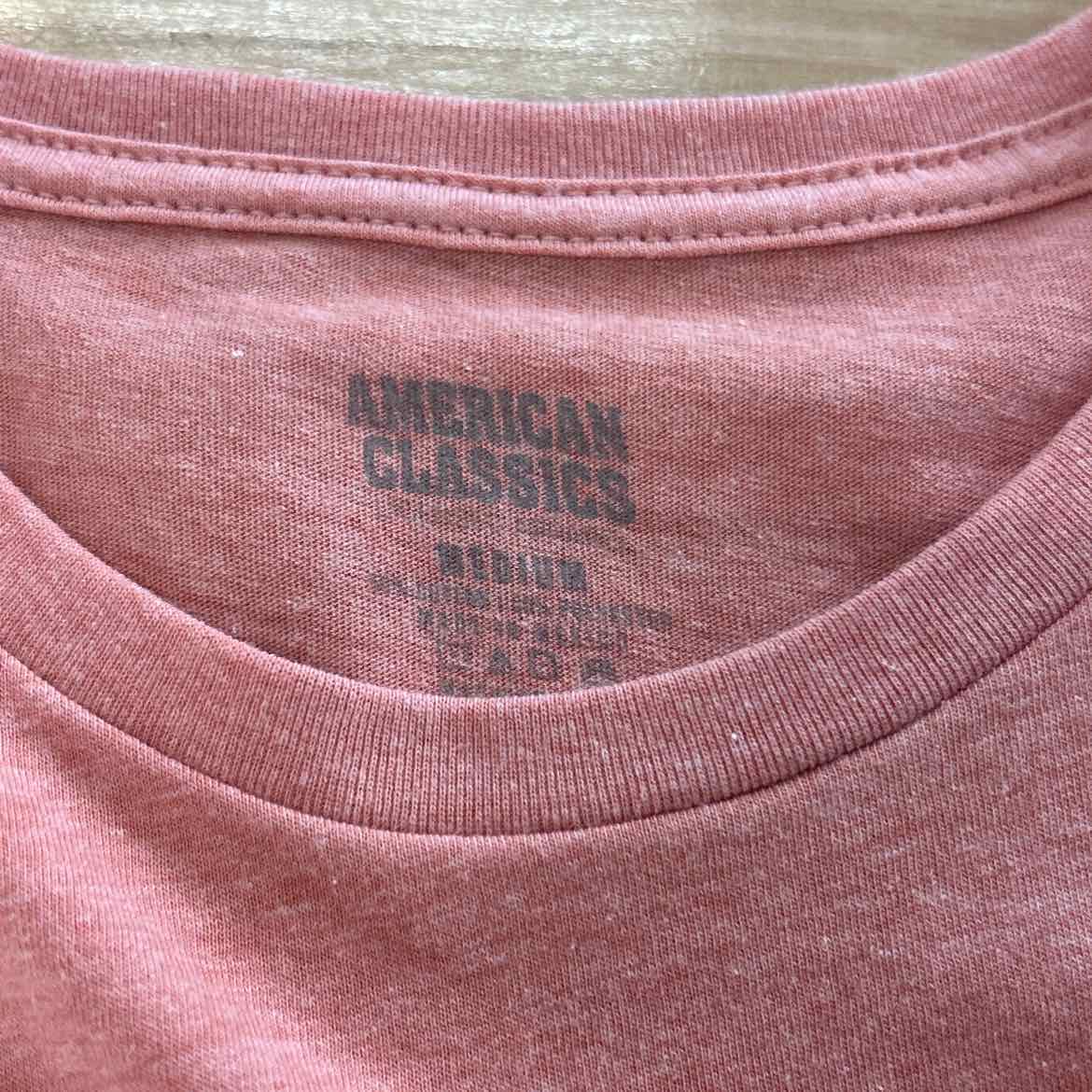 American Classics Size M Peach T-shirt