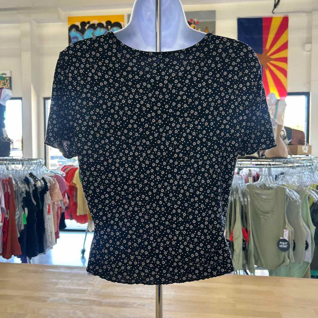 American Eagle Size L Black Preloved Shirt