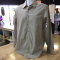 Calvin Klein Size L Gray New MENS Button Down Shirt