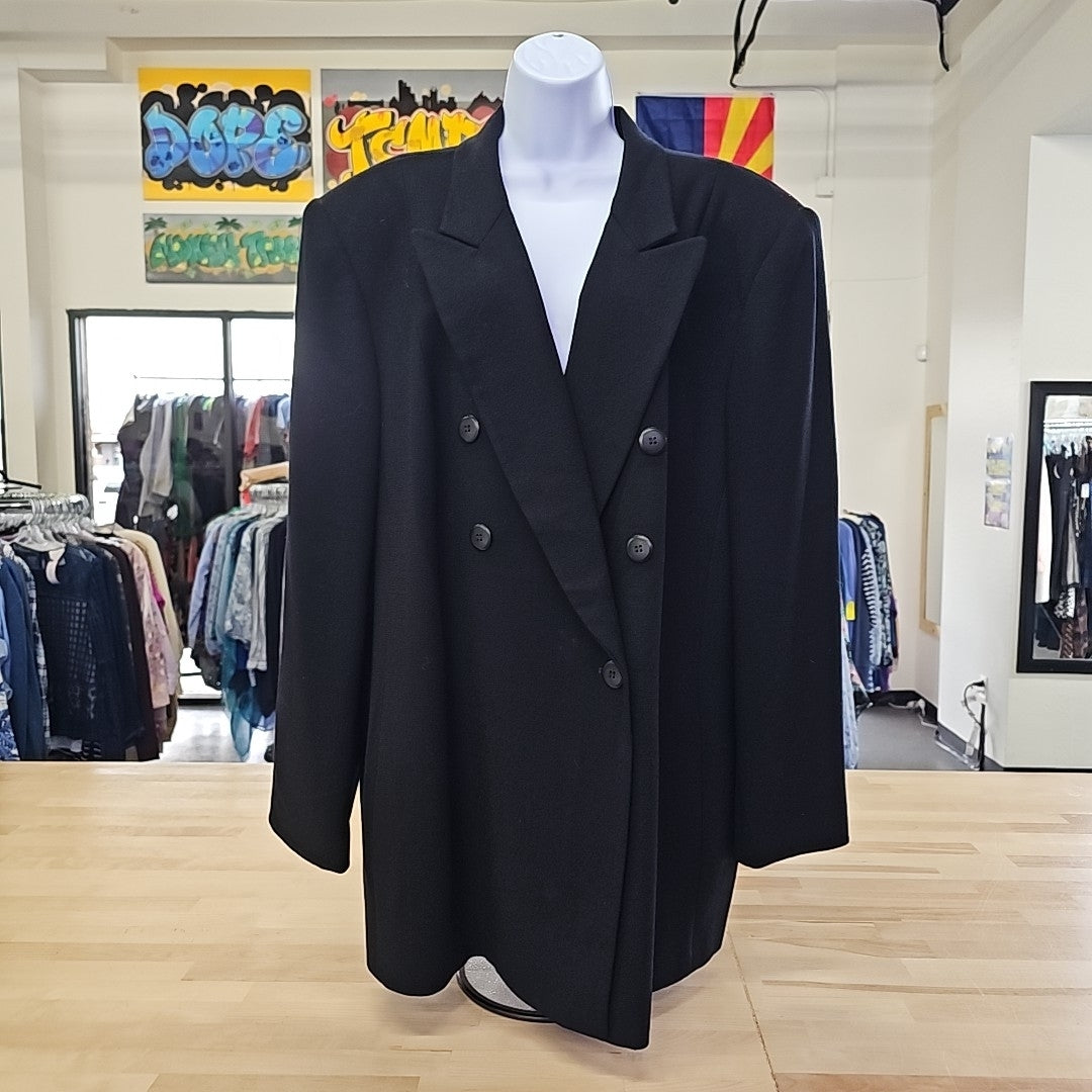 Jones New York Size 22W Black Preloved Blazer