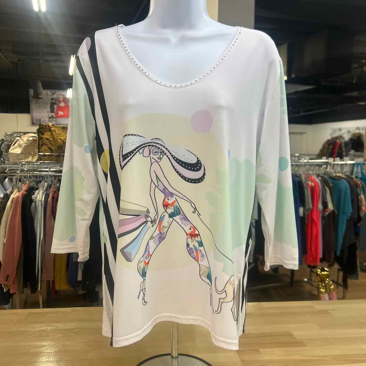 Valentina Size S pastel New Shirt