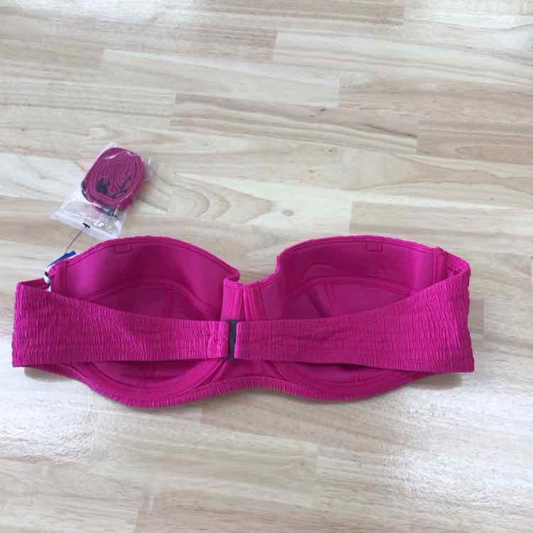 DKNY Size XL Textured Molded Balconette Bikini Top