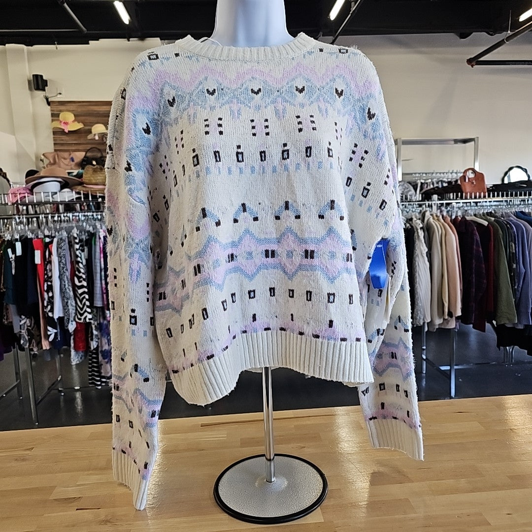 Sugar Moon Size M Multi-Color Knit Sweater