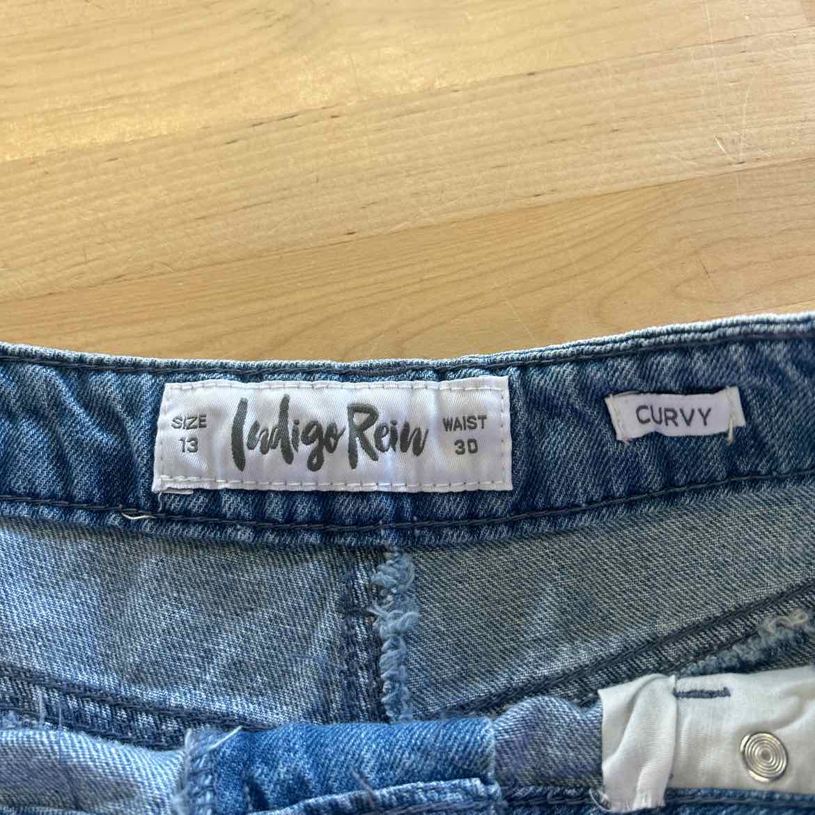 Indigo Rein Women Size 13 Blue Denim New Shorts