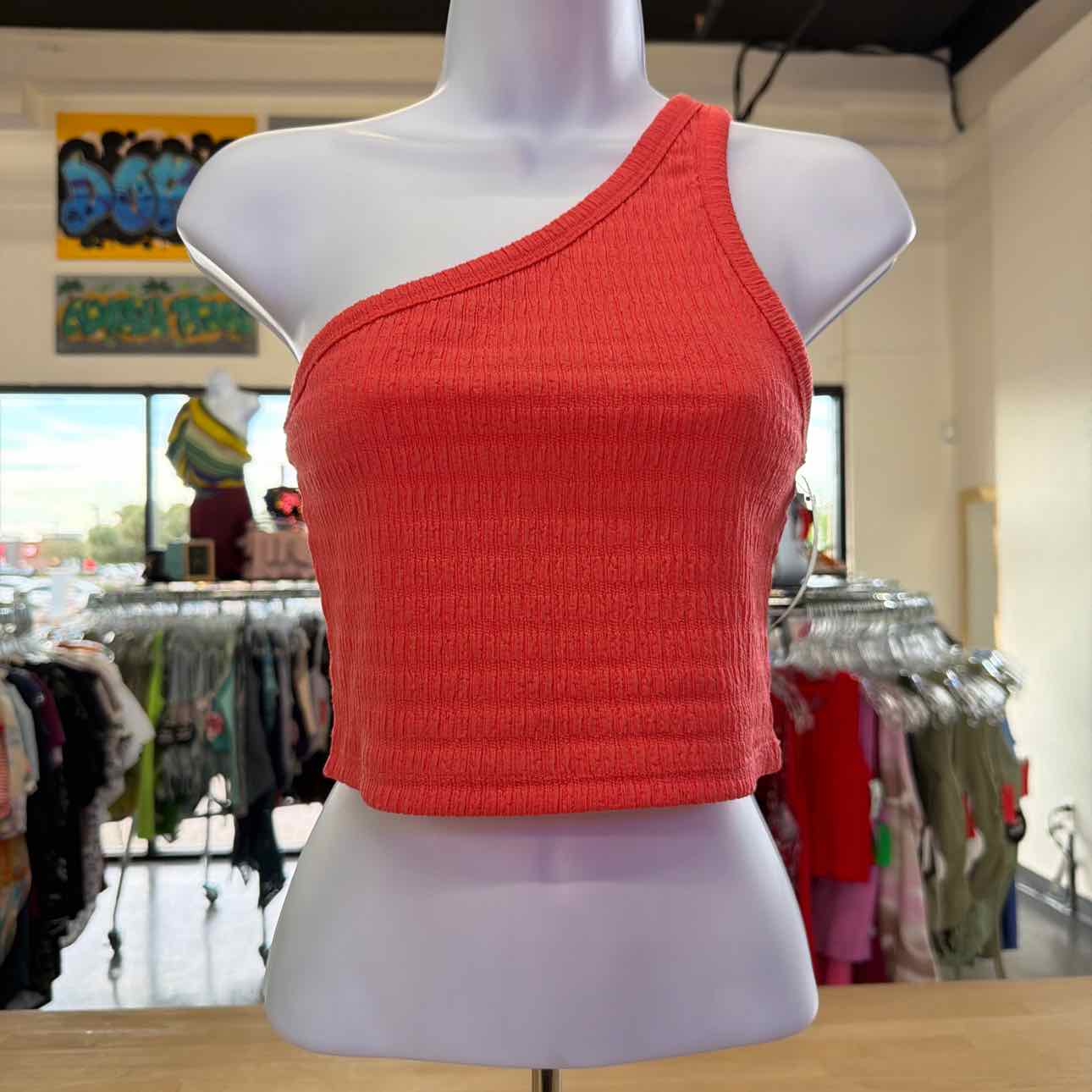 American Eagle Size M Pink Preloved Crop Top