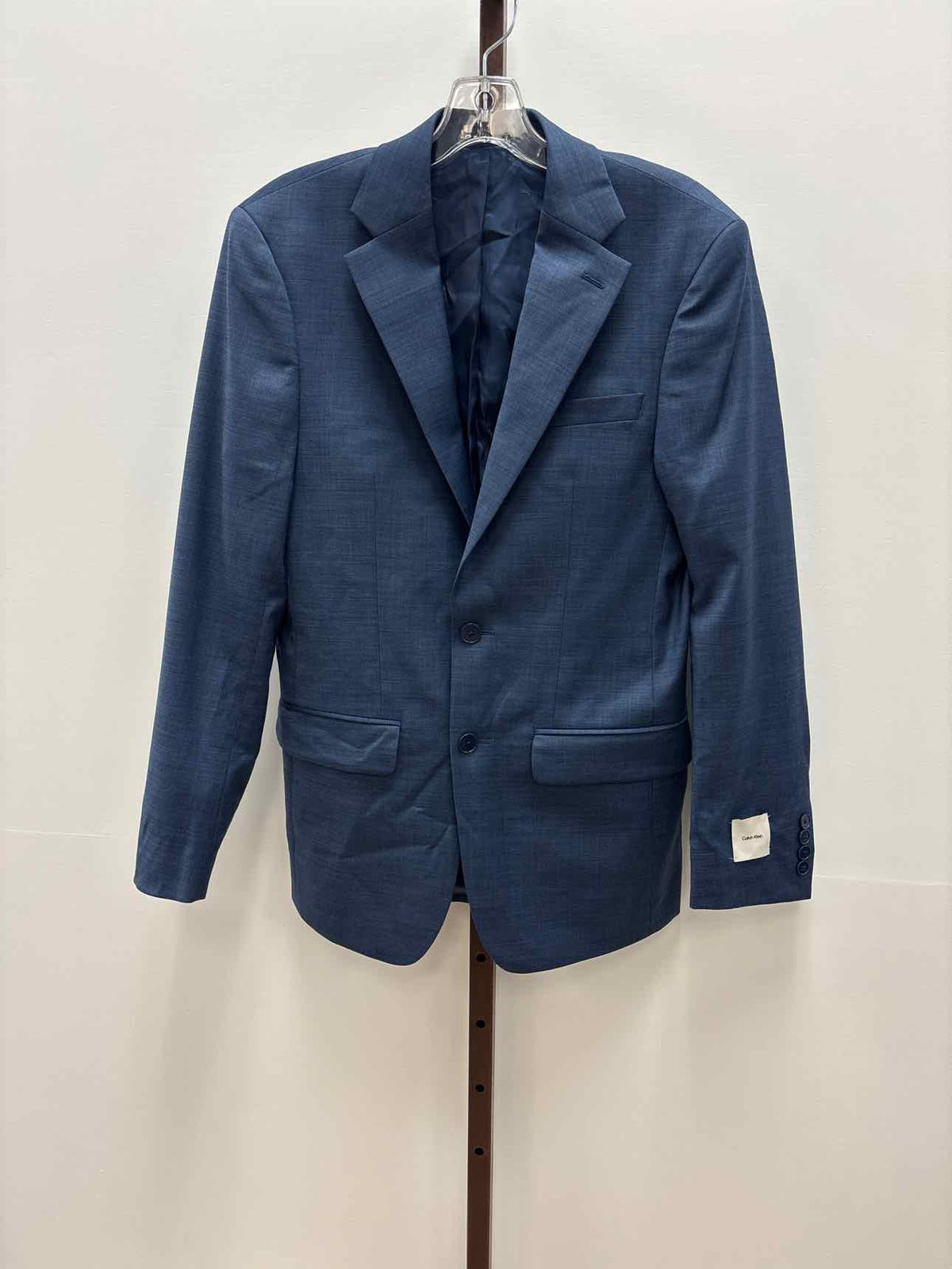 Calvin Klein Size 36R Slim Fit Suit Jacket - Blue - 36 R