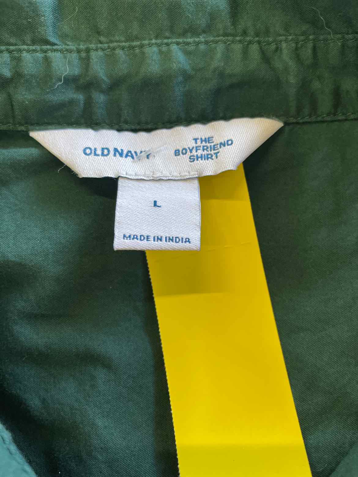 Old Navy Size L Green Button Down Shirt