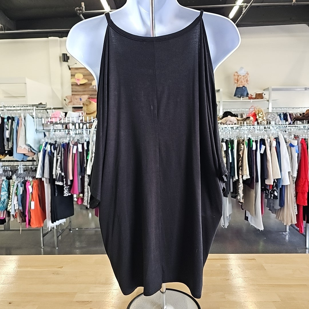 Belldini Size L Black Blouse