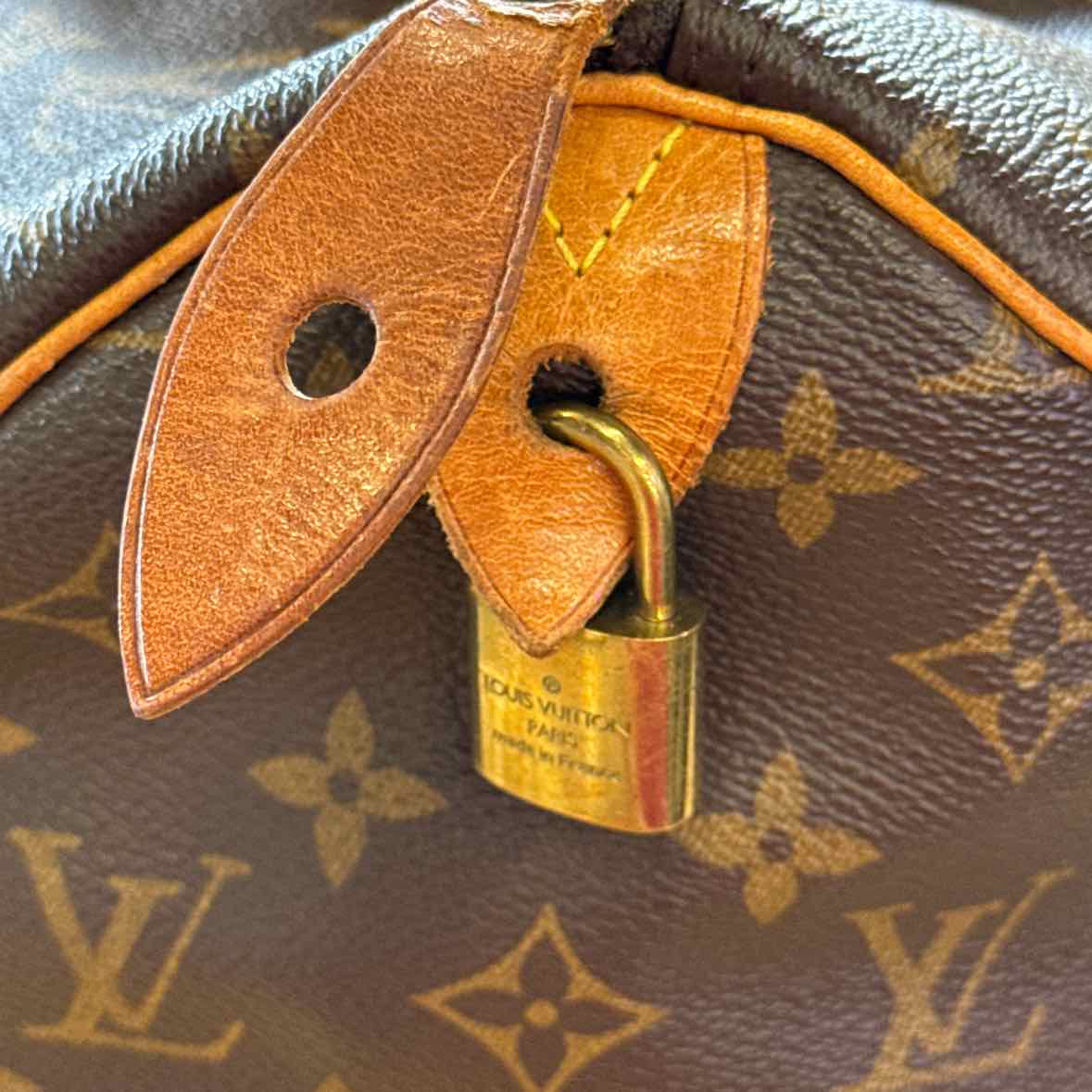 Louis Vuitton Monogram Speedy 35 Satchel Handbag Pre-Owned