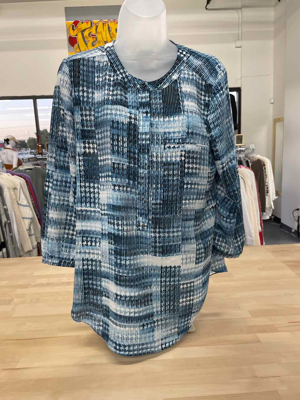 NYDJ Size M Blue Blouse