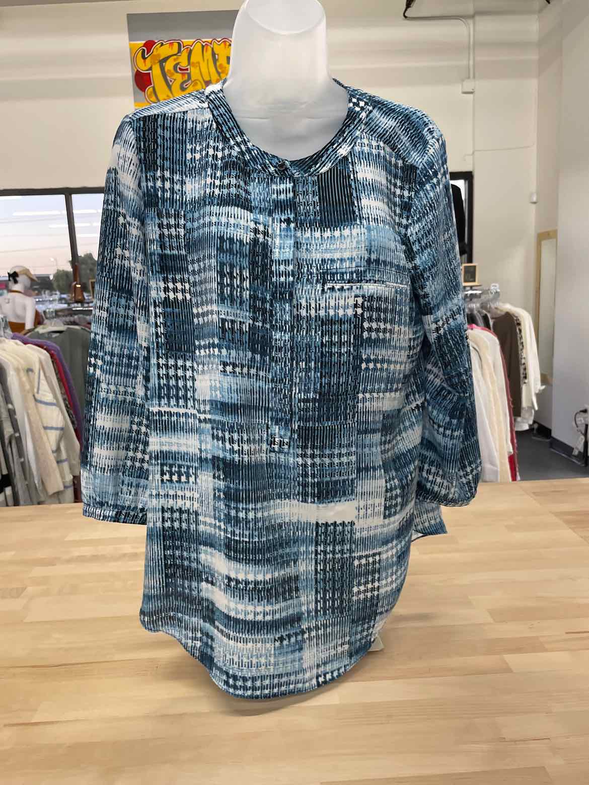 NYDJ Size M Blue Blouse