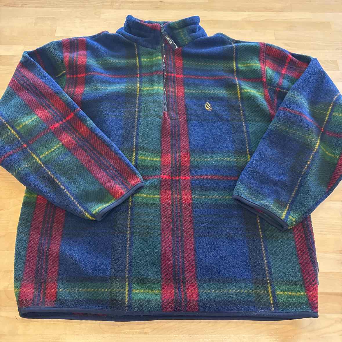 Nautica Size M Green Blue MENS Sweatshirt