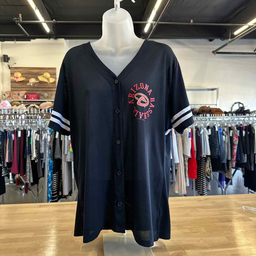 NFL Size XL Black Button Down Shirt