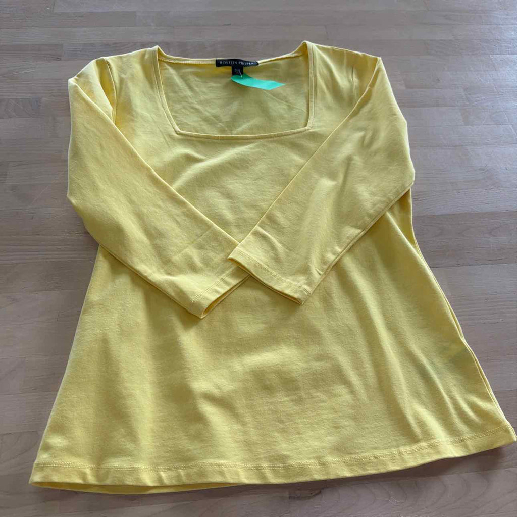 Boston Proper Size S Yellow Preloved Blouse LS