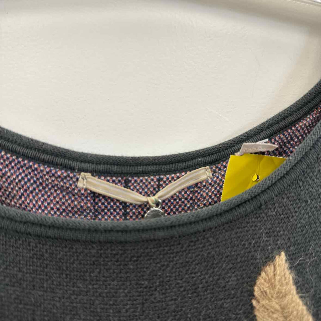 Knitted & Knotted Size L Gray Dress