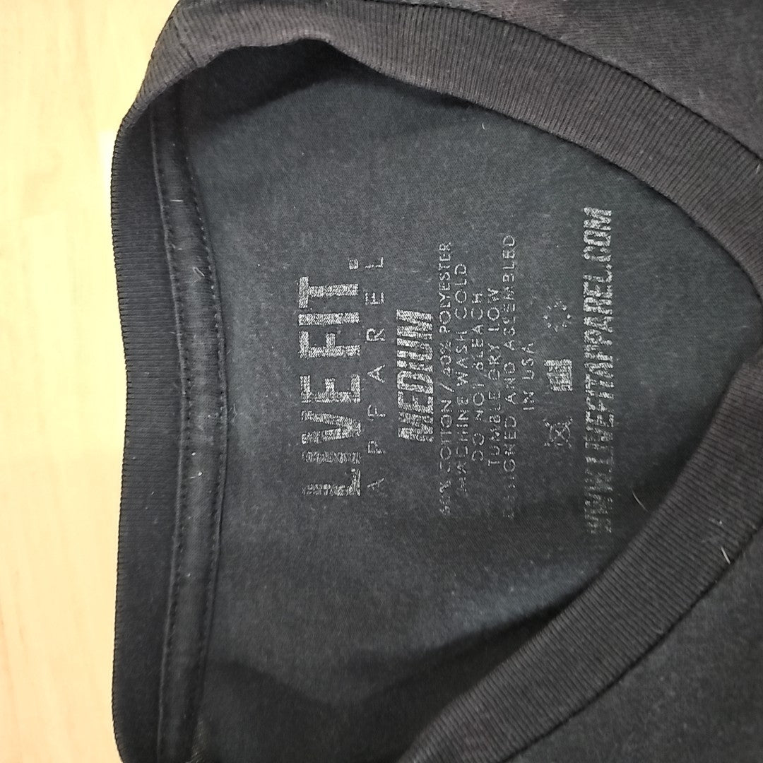 Live fit Men's Size M Black MENS T-shirt