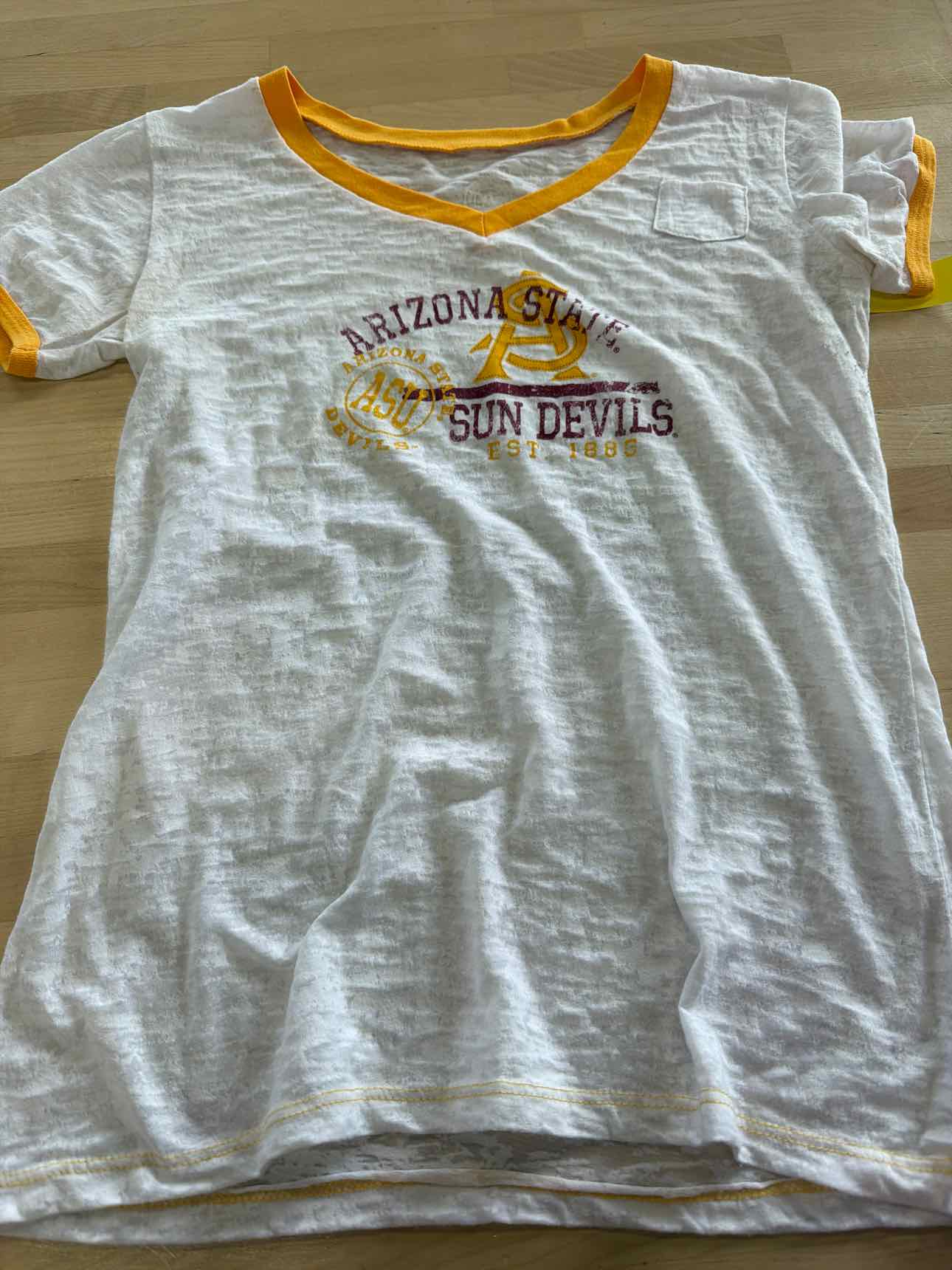 ASU Size XL White T-shirt