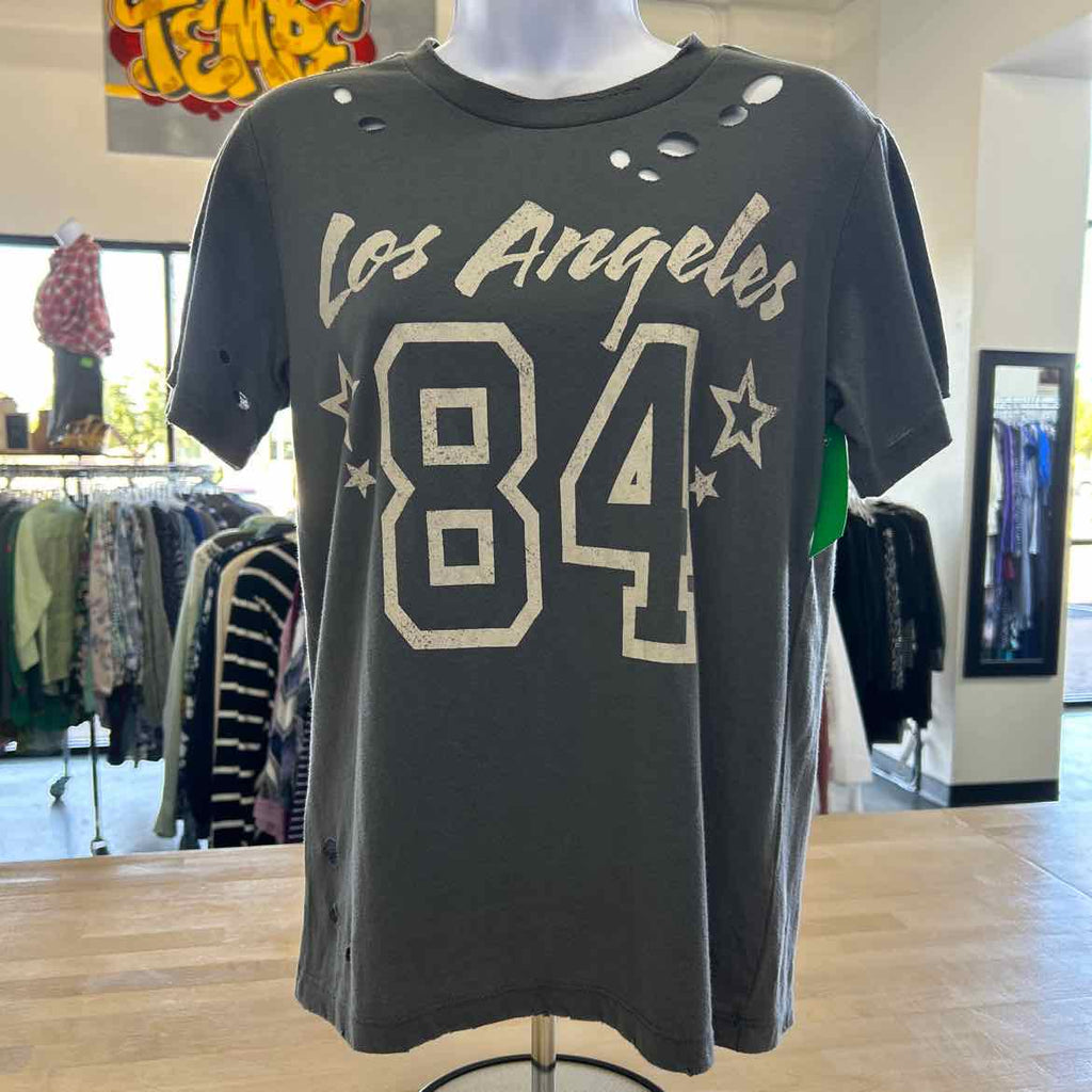 GRAYSON/THREADS Womens Los Angeles Distressed Graphic T-Shirt