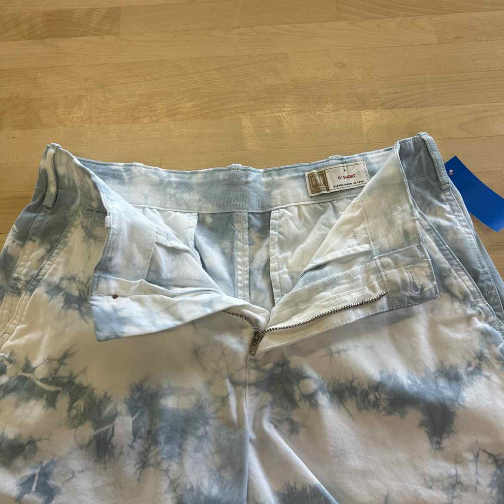 Gap Women Size 6 Blue White Preloved Shorts