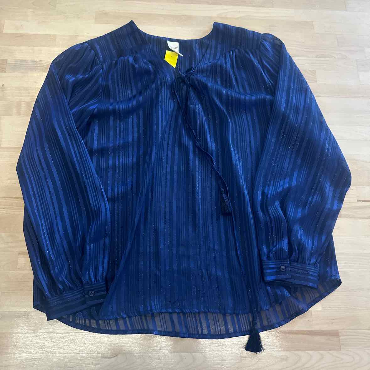 FadedGlory Size XXL Blue Blouse