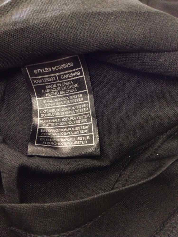 Steve Madden Size S Mo Mock Neck MIDI Dress - Black