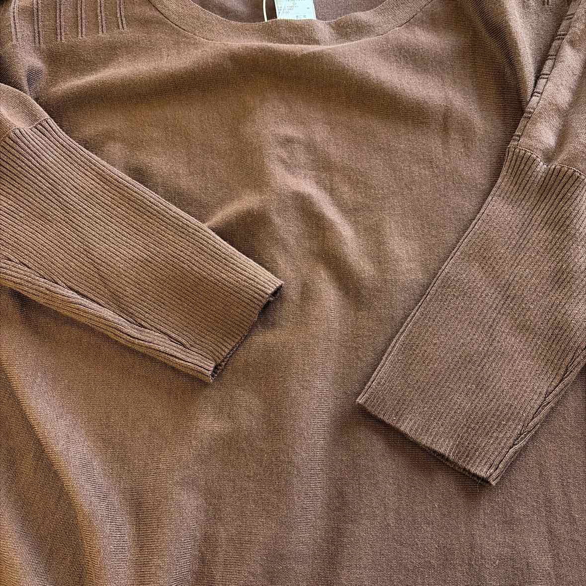 Melissa Paige Women's Boatneck Button-Back Dolman-Sleeve Sweater - Chicory Brown
