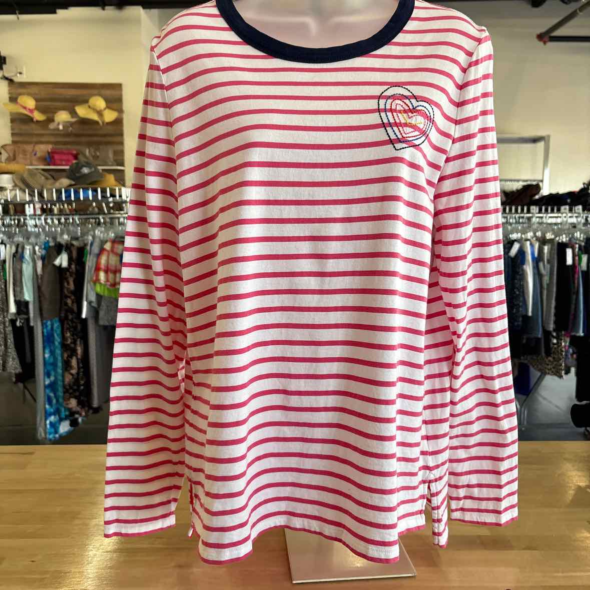 Boden Size 12 Red & white Longsleeve