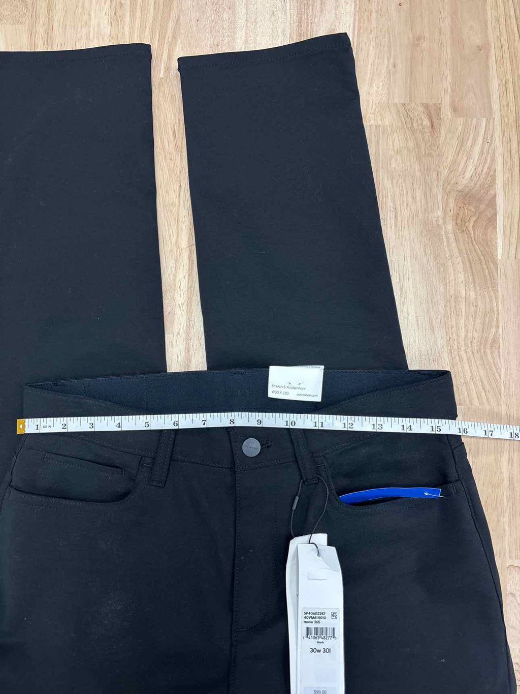 Calvin Klein Size 30x30 Men's Slim Move 5-Pocket Pant