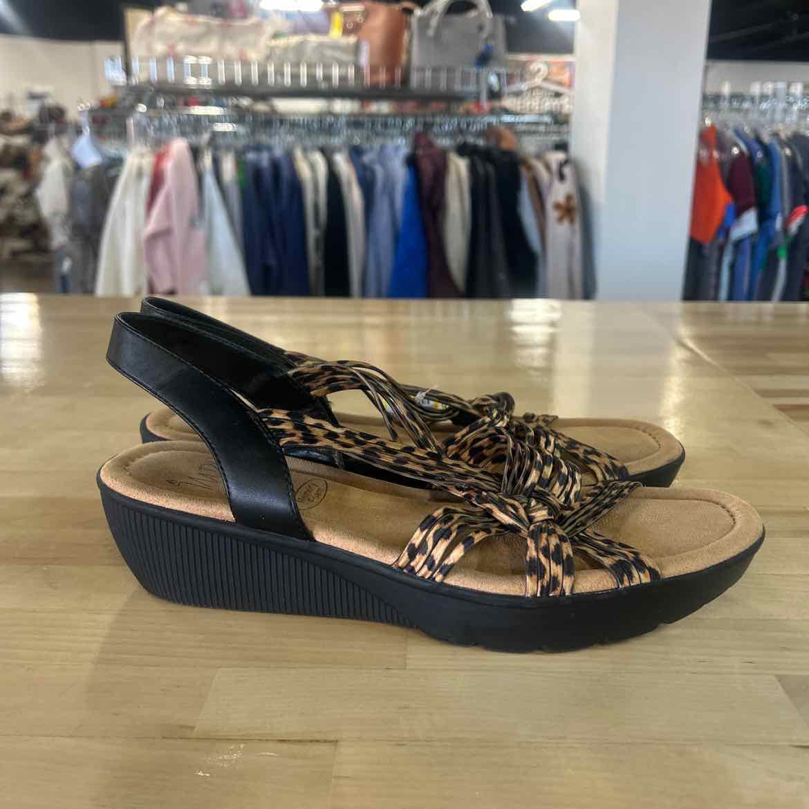 Impo Size 9.5 Black Wedges