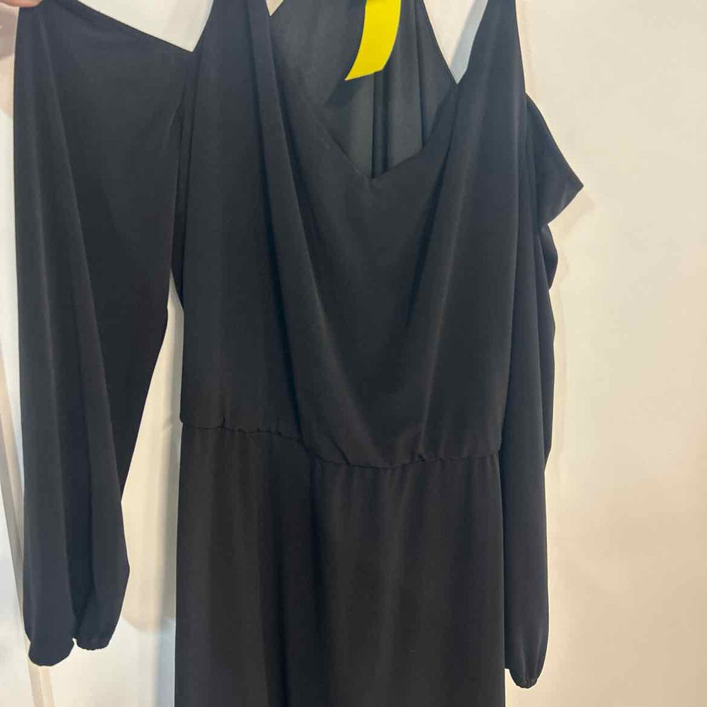 Halston Size L Black Preloved Dress