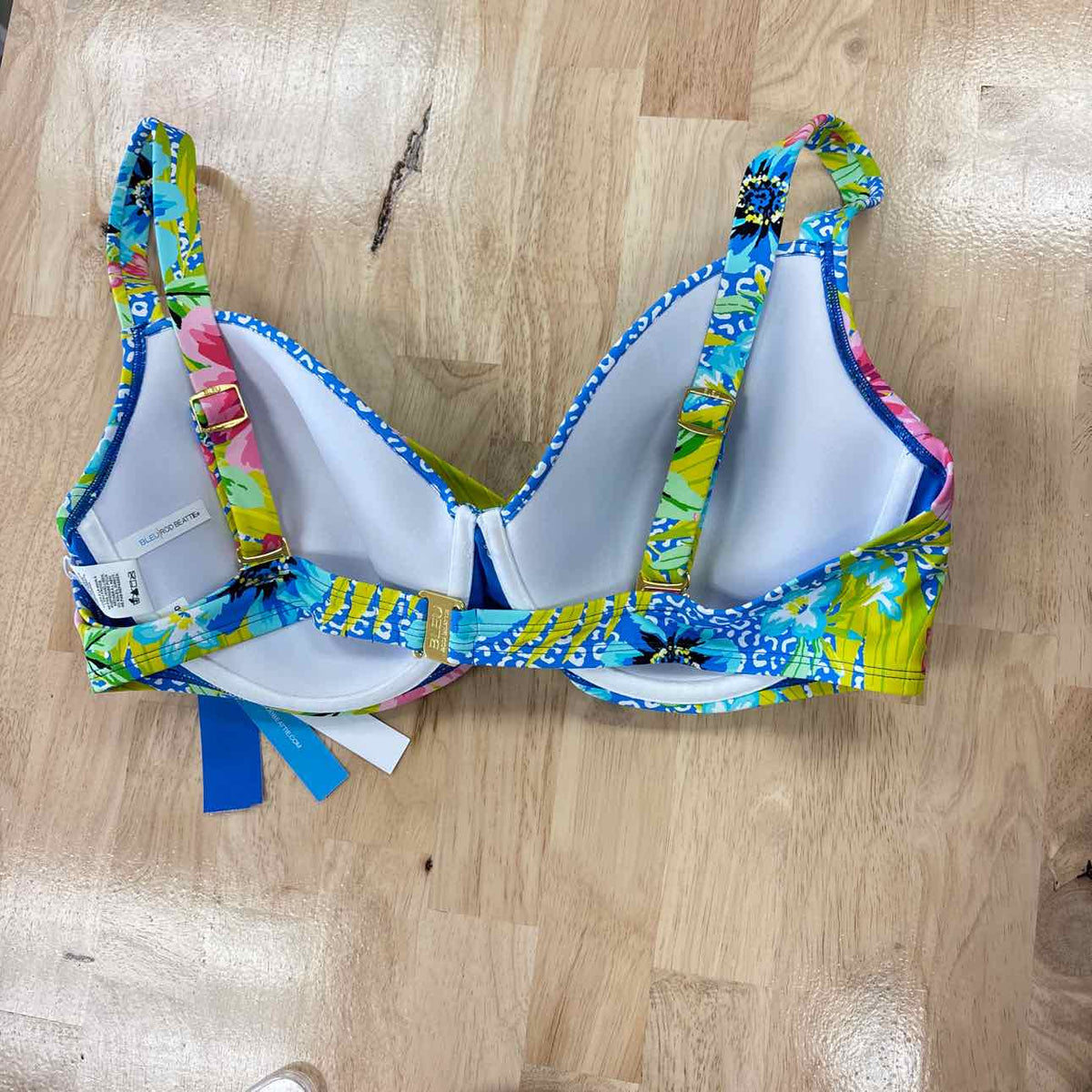 Bleu Size 40D Cross Back Premium Bikini Top