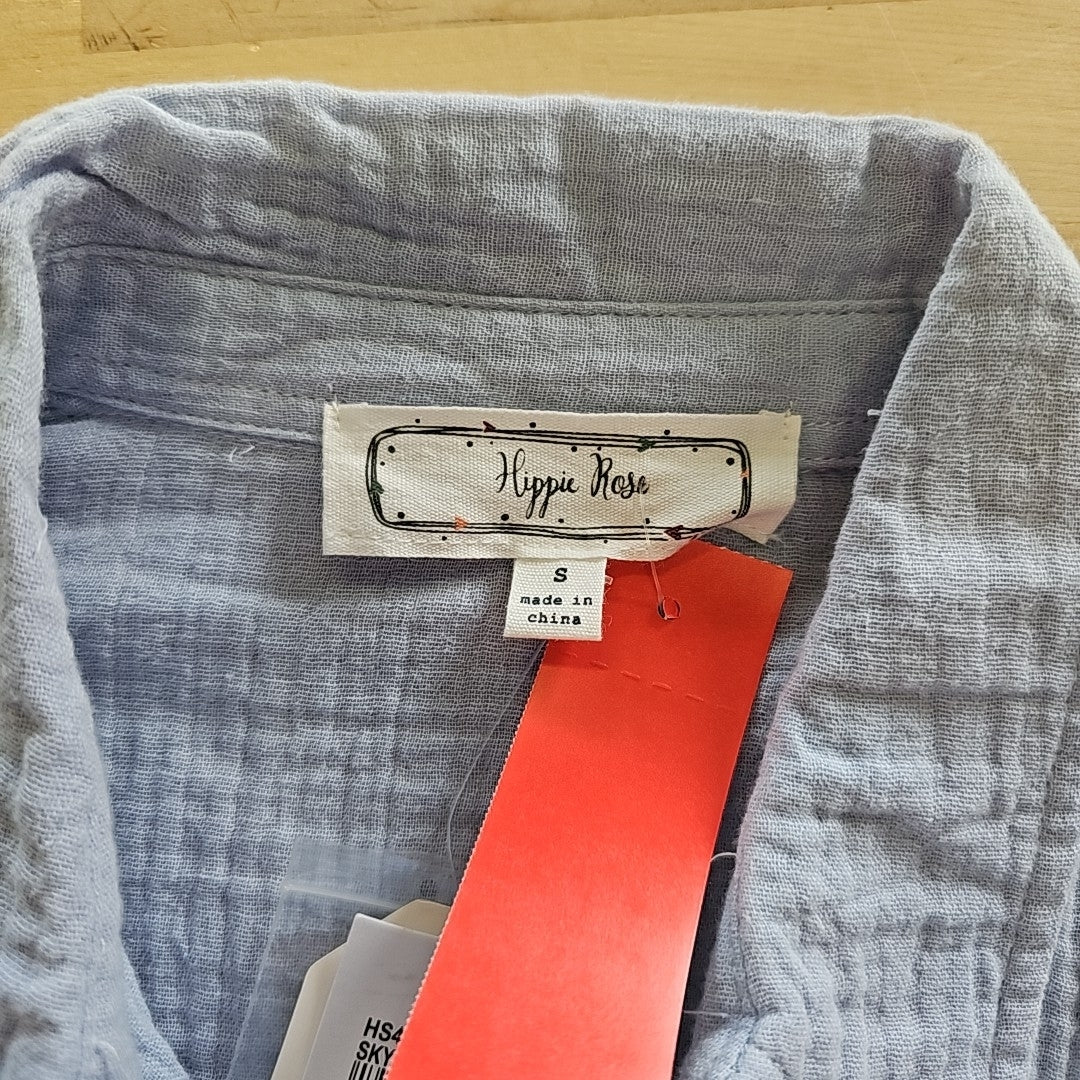hippie rose Size S Blue New Blouse SS