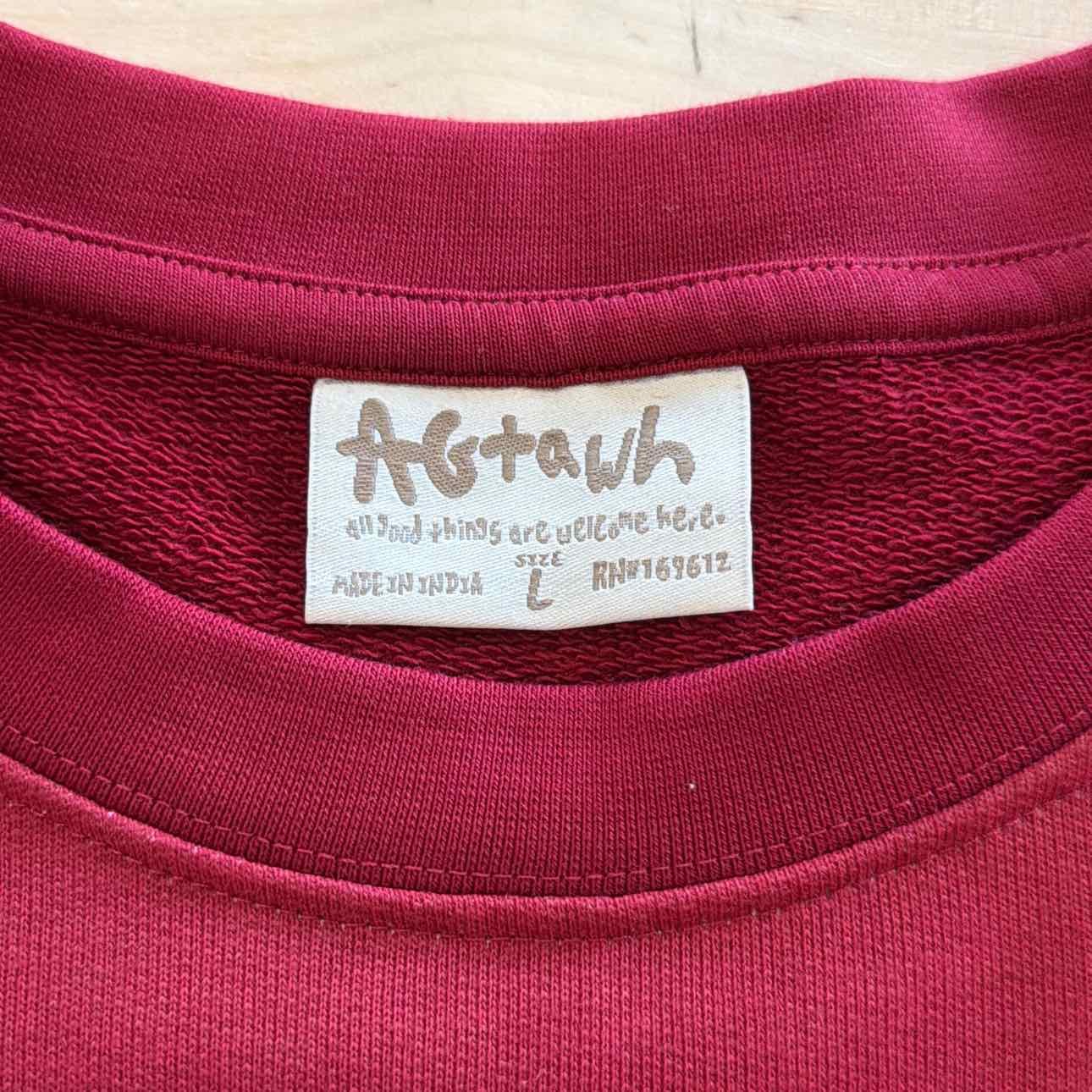 AGTAWH Size L Red New MENS Sweatshirt